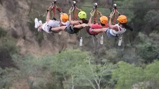 Zip lining at Cabo San Lucas, Mexico