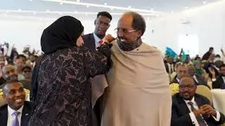 Madaxweynaha Jamhuuriyadda Federaalka Soomaaliya Mudane Xasan Sheekh Maxamuud ayaa. .