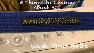 5 Things to Change in BJJ: Wash Your Belts