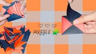 How to make paper puzzles | paper activity | paper game | puzzle | paper creativity 