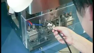 2 Parallel Blade Pin Plug Power Cord Making Machine For Terminal Crimping
