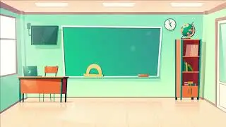 Class room 4k background video for cartoon animation @vfxtools