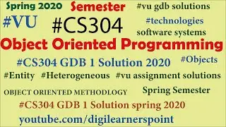 CS304 GDB 1 Solution 2020-Spring Semester-VU-Object Oriented Programming