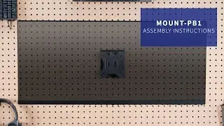 MOUNT-PB1 Single Monitor Pegboard Panel Mount Assembly by VIVO