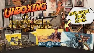 UNBOXING | Regal Robots Indiana Jones Metal Plaques #unboxing  #indianajones #regalrobot #lucasfilm