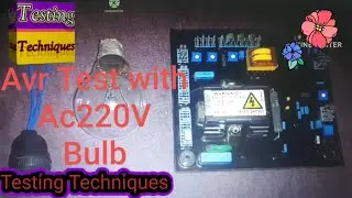 Generator (Avr S460) Test with Ac220Volt / Explain Urdu in Hindi