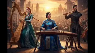 EThem music - Celtic Harp & Guzheng Fusion with Flute and Orchestra | Cinematic World Music