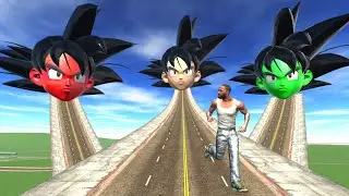 Franklin Found Longest Road To Colorful Goku Head &ndash; INDIAN BIKE DRIVING 3D