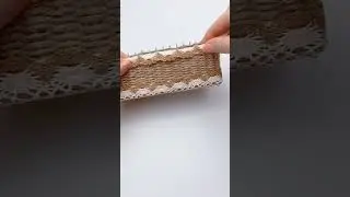 Panier avec de la corde de jute . #shorts #diyornaments #crafts #diy #easycraft #bricolage #panier