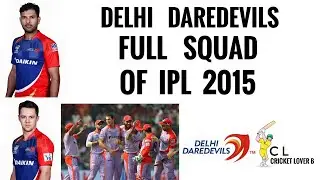 Delhi Daredevils Full Squad Of IPL 2015 (Cricket lover B) | IPL 2015 Full Squads