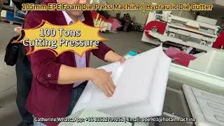 105mm EPE Foam Die Press Machine | Hydraulic Die Cutter
