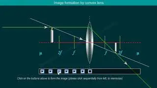 Image formation | Convex Lens | Animation | Simulation