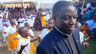 WATOTO wa walivyo sherehesha katika shangwe za nadhiri Kagondo Bukoba.