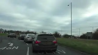Driving On The A44 From Peopleton, Pershore To Evesham, Worcestershire, England 29th December 2024