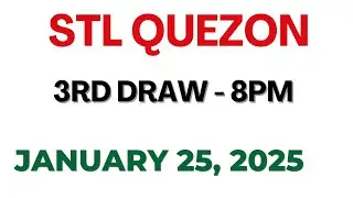 STL Quezon 3rd draw result today live 25 January 2025