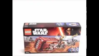 Lego Star Wars REY's SPEEDER 75099 Stop Motion Assembly
