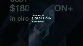 USDT supply soars past $180B! 🚀 Another $1B minted this week &mdash; crypto liquidity on the rise! 💸