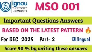 mso 001 december 2025 important questions | mso 001 important questions | mso 001 ma sociology ignou