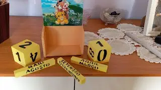 Encomenda de calendário,em madeira.