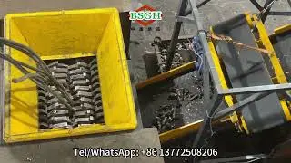 Dual 55 kW Twin Shaft Shredder | Heavy Duty Cable Shredder Machine (with Magnetic Separator)