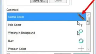 single click settings and change mouse icon settings