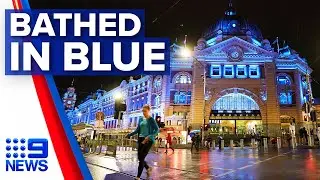 Melbourne's moving tribute to police killed in freeway crash | Nine News Australia