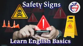 Learn Basic English Safety Signs Section 50: I Want To Learn English #english #vocabulary #esl