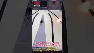Adjustable Pattern Sheet Laser Perforation Machine | Clean Precise #fabric #laserperforation