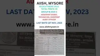AIISH, MYSORE recruitment 2023, 15 posts