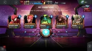 Marvel Contest of Champions - 5th 5 Star Crystal!! + Rank up + (Laggy) Duel