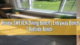Review SWEVEN Dining Bench | Entryway Bench | Bedside Bench | Modern Indoor Wooden Storage Bench for