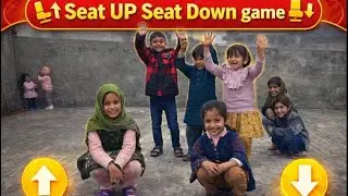 sit down sit up game  | kids enjoy sit up sit down game