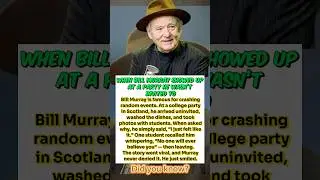 The Time Bill Murray Showed Up Uninvited