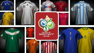 Todas las camisetas del MUNDIAL Alemania 2006 ● Los 65 jerseys  #2022 #futbol #qatar2022 #futbol