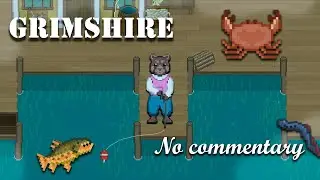 A Cozy Winter Day Fishing in Grimshire | asmr gameplay [no commentary]