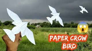 How to make notebook paper origami  crow making very easy/#papr bird#