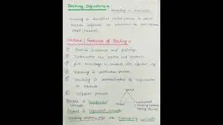 Teaching Definition | Teaching nature and it's features | Unit-1 teaching aptitude | Nta net paper 1