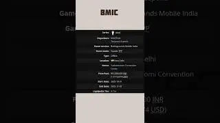 BMIC 2025 is HERE! ₹1 Crore Prize Pool, Indian Teams, Venue & Dates Revealed 🇮🇳#BMIC #bmic #shorts