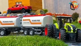 BRUDER Tractor CLAAS and Tank truck trailer
