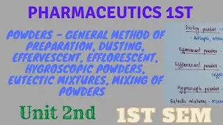 Dusting powder |Effervescent powder | Hygroscopic powder | Eutectic mixture | Mixing of powders