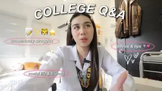 COLLEGE Q&A 🐯⭐️ irregular student, accountancy, social life, friends, etc. | Denise Julia