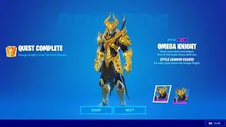 How To Unlock Omega Knight GOLD Style In Fortnite! (Aurum Eques)