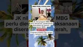 JK kritik program MBG Prabowo-Gibran. #beritaterkini #prabowo #gibran