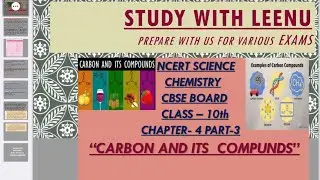 NCERT CLASS 10 | CARBON AND ITS COMPOUND | NOMENCLATURE OF CARBON COMPOUNDS | #cbse #kvs SUBSCRIBE 👍