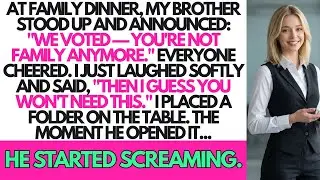 My Brother Voted Me Out at Family Dinner &mdash; One Folder Made Him Start Screaming