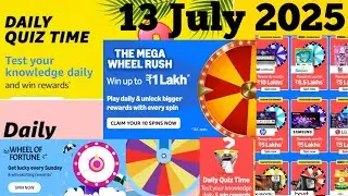 Amazon daily Quiz Answer Amazon wheel magh quiz AnswerToday Amazon guaranteed everyday rewards quiz