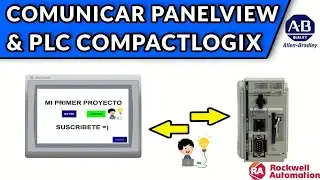 🔵✅COMMUNICATE PANELVIEW & COMPACTLOGIX PLC