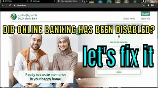HOW TO FIX DIB ONLINE BANKING DISABLED? 100% EASY STEP