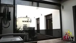 Zipscreen transparent pentru terase moderne. Sisteme de umbrire verticale marca Sun Leader