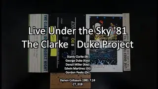 スタンリークラーク ジョージデュークLive Under the Sky &rsquo;81 The Clarke - Duke Projcet 1981.7.24